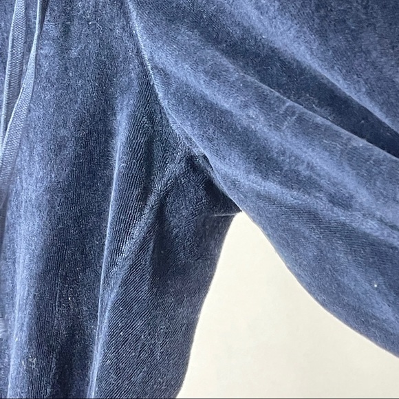 Juicy Velour Navy Sweatpants Pants Drawstring L - Picture 5 of 12